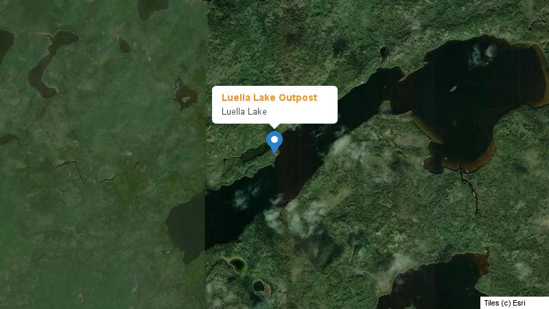 Map preview of the lake and surrounding area