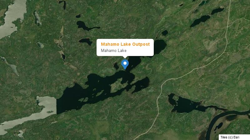 Map preview of the lake and surrounding area