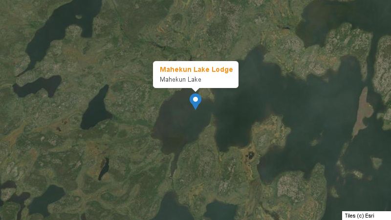 Map preview of the lake and surrounding area