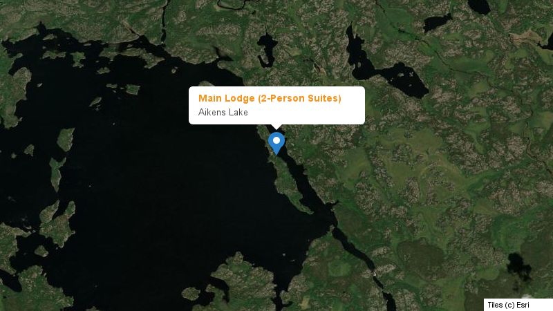 Map preview of the lake and surrounding area