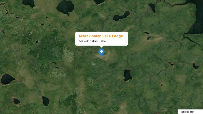 Map preview of the lake and surrounding area