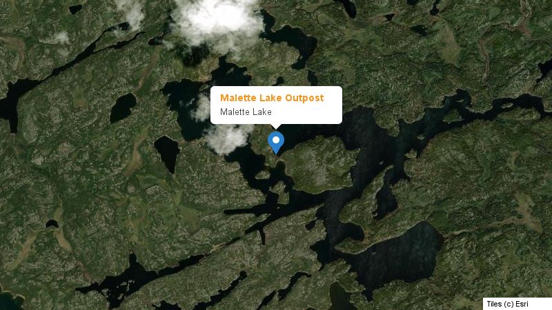 Map preview of the lake and surrounding area