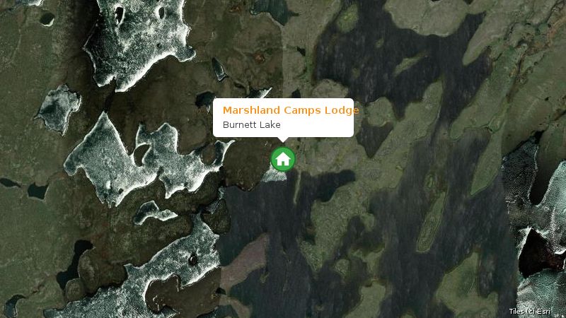 Map preview of the lake and surrounding area