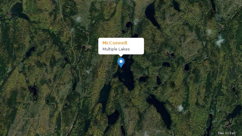 Map preview of the lake and surrounding area