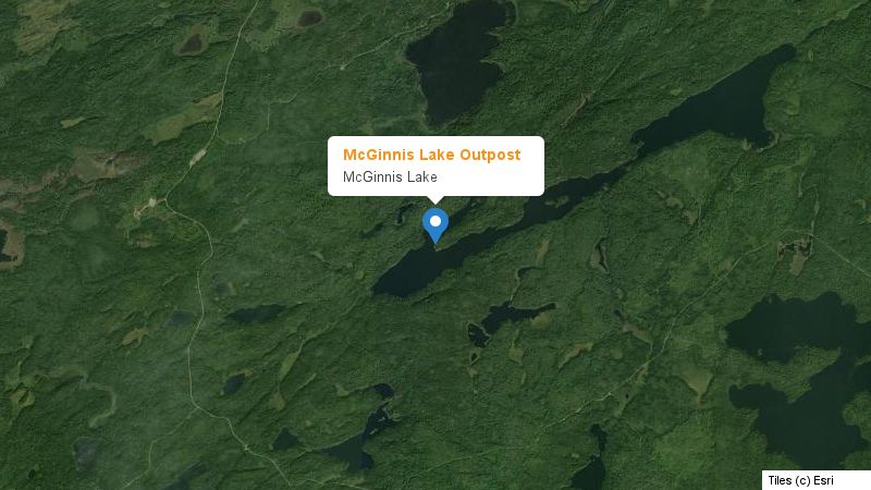 Map preview of the lake and surrounding area