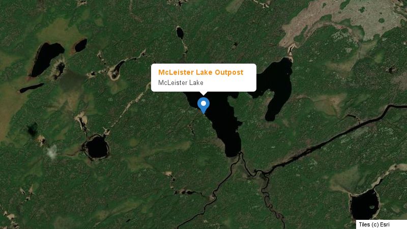Map preview of the lake and surrounding area