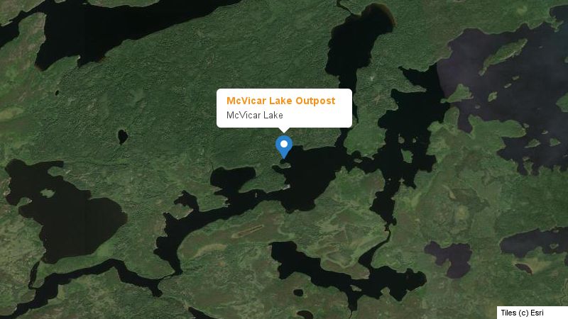 Map preview of the lake and surrounding area