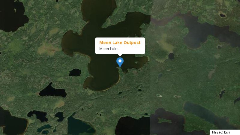 Map preview of the lake and surrounding area