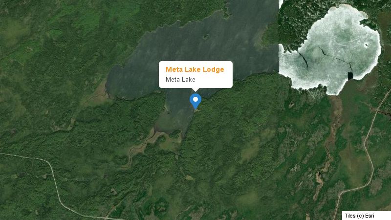 Map preview of the lake and surrounding area