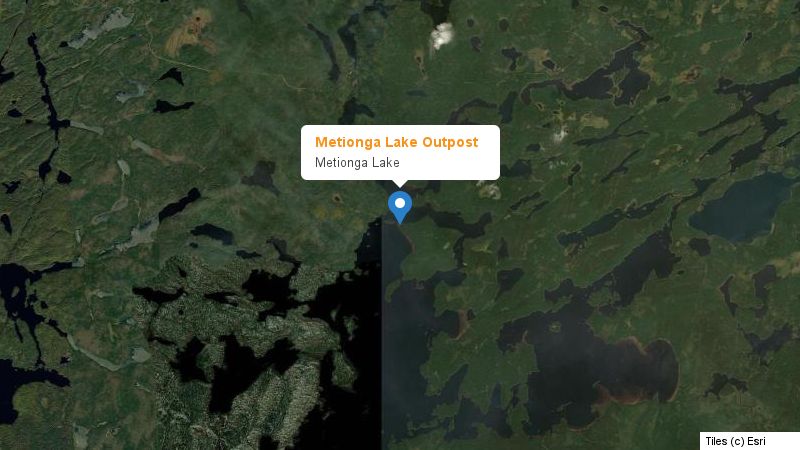 Map preview of the lake and surrounding area