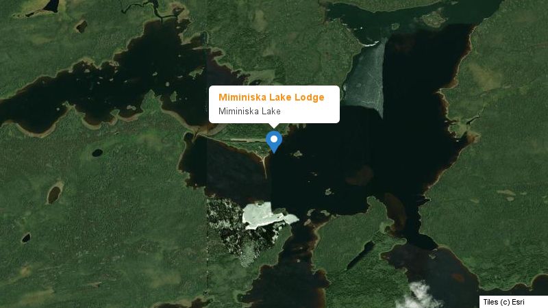 Map preview of the lake and surrounding area