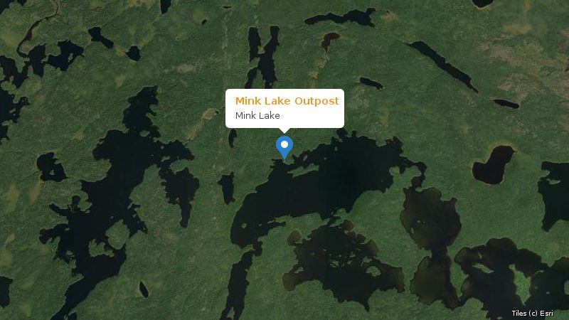 Map preview of the lake and surrounding area