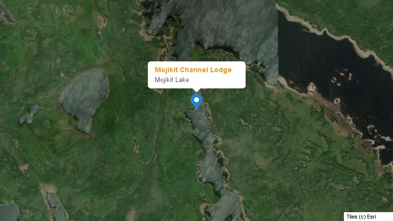 Map preview of the lake and surrounding area