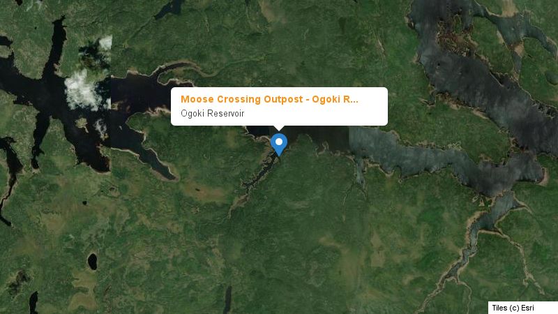 Map preview of the lake and surrounding area