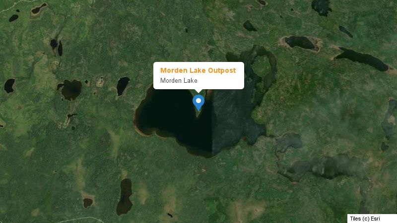 Map preview of the lake and surrounding area