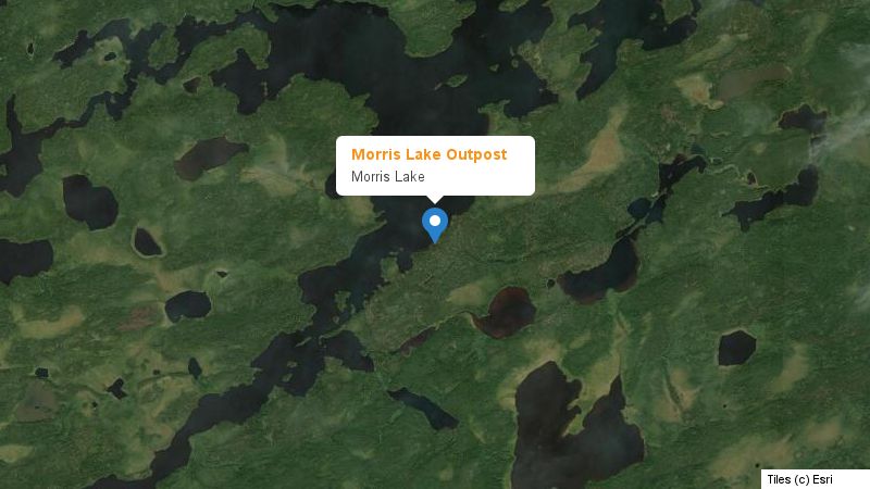 Map preview of the lake and surrounding area