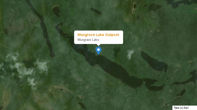 Map preview of the lake and surrounding area