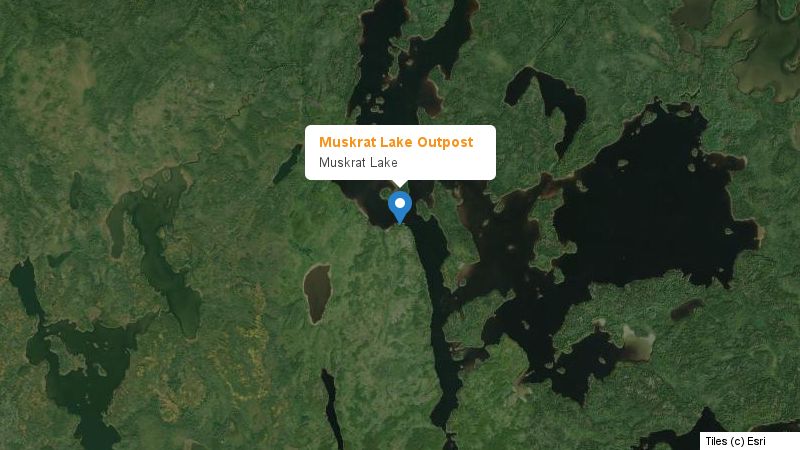 Map preview of the lake and surrounding area