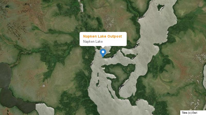 Map preview of the lake and surrounding area