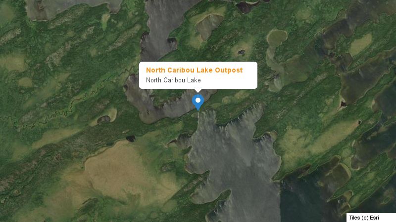 Map preview of the lake and surrounding area