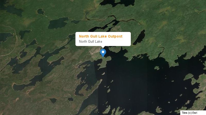 Map preview of the lake and surrounding area