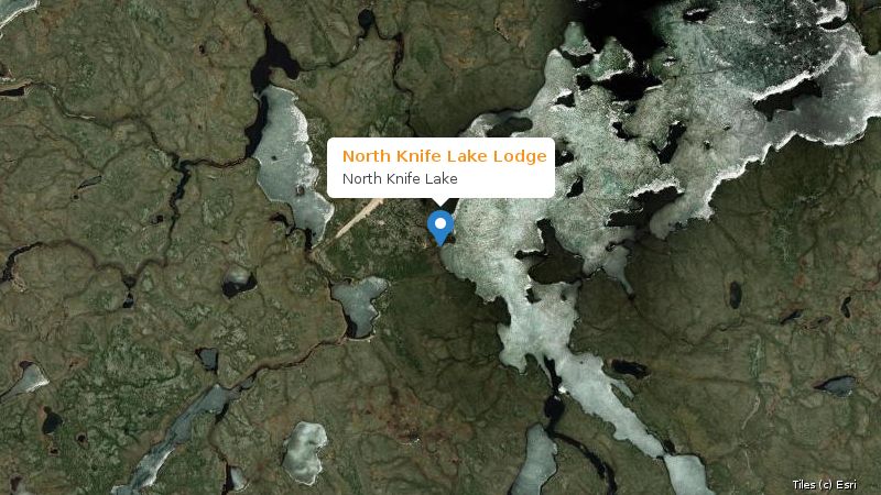Map preview of the lake and surrounding area