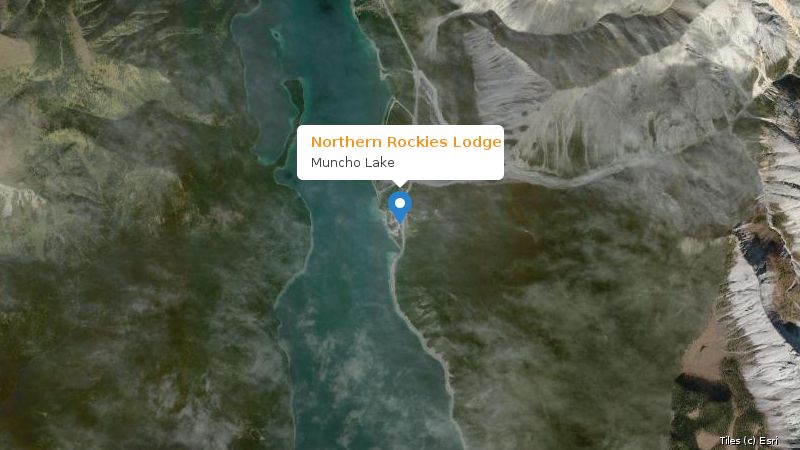 Map preview of the lake and surrounding area