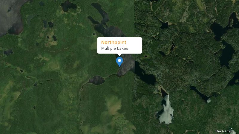 Map preview of the lake and surrounding area