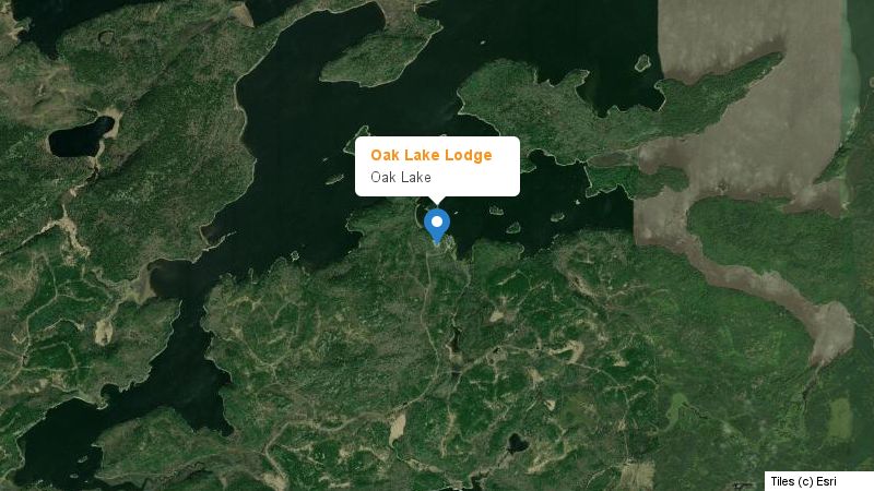 Map preview of the lake and surrounding area
