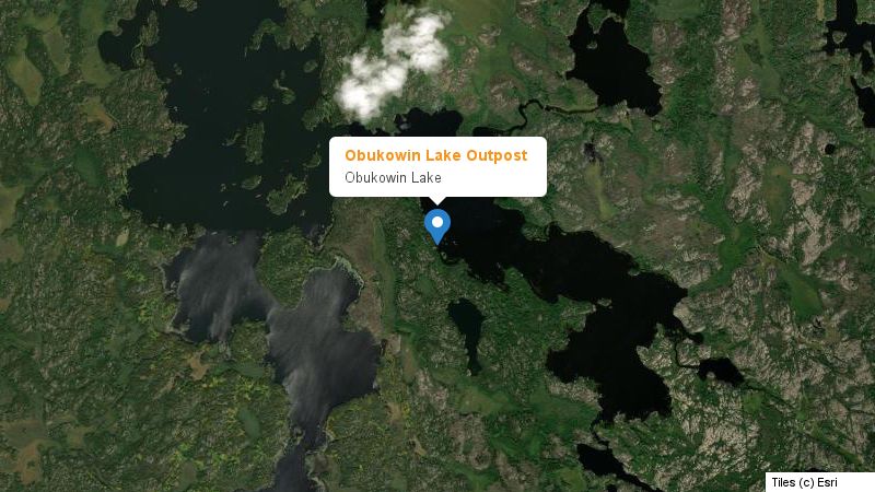Map preview of the lake and surrounding area
