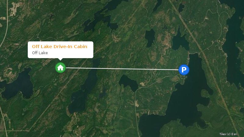 Map preview of the lake and surrounding area