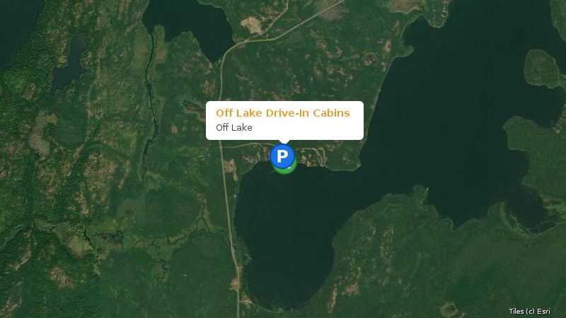 Map preview of the lake and surrounding area