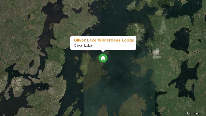 Map preview of the lake and surrounding area
