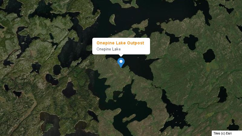 Map preview of the lake and surrounding area