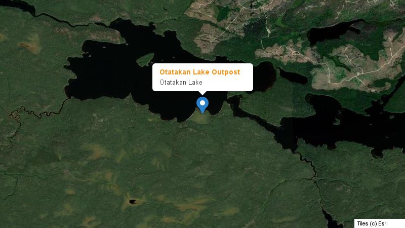Map preview of the lake and surrounding area