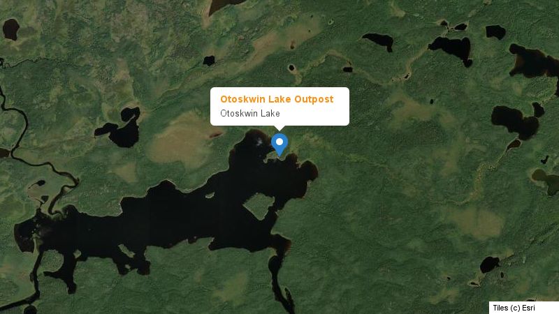 Map preview of the lake and surrounding area