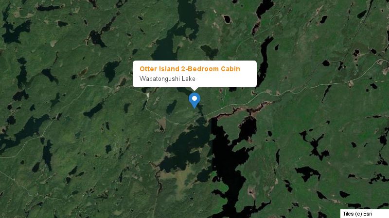 Map preview of the lake and surrounding area