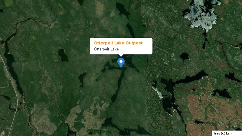 Map preview of the lake and surrounding area