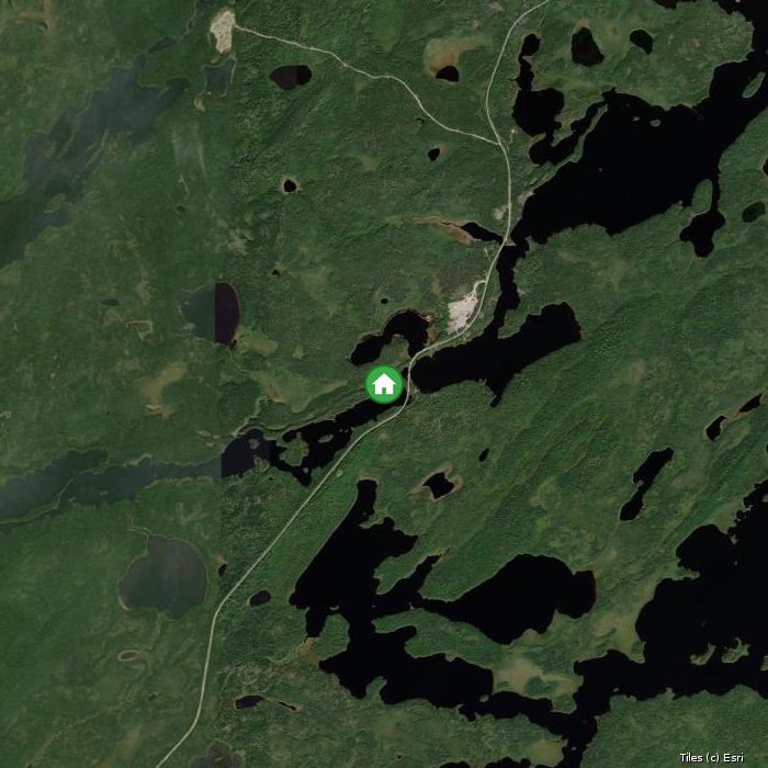 Satellite map of North Albany Lodge lodges and air base