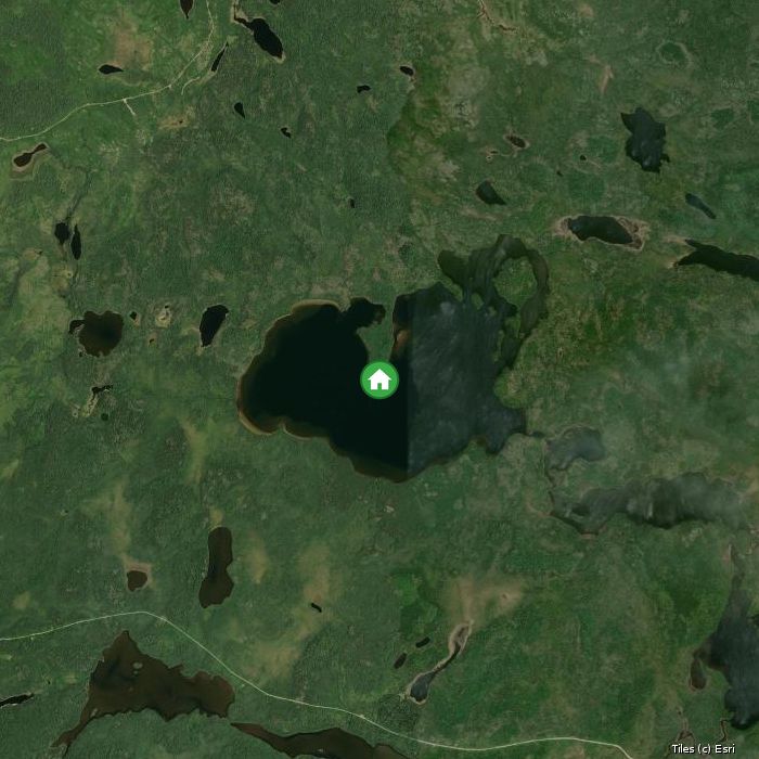 Satellite map of Northern Outposts lodges and air base