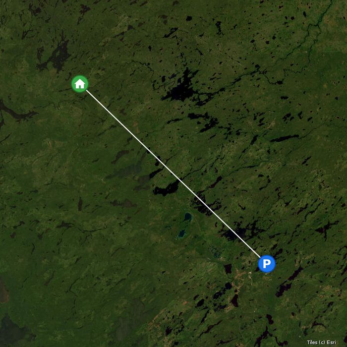 Satellite map of Waters North Outposts lodges and air base