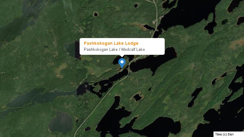 Map preview of the lake and surrounding area