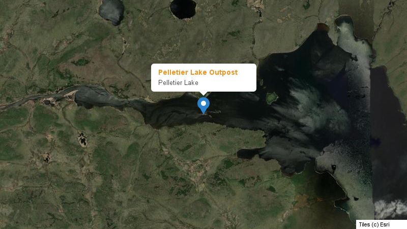 Map preview of the lake and surrounding area
