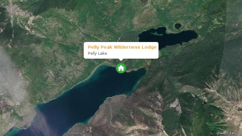 Map preview of the lake and surrounding area