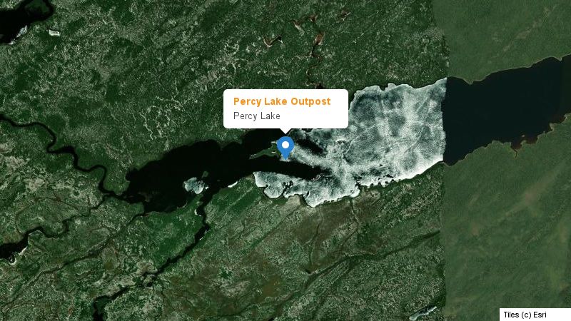 Map preview of the lake and surrounding area