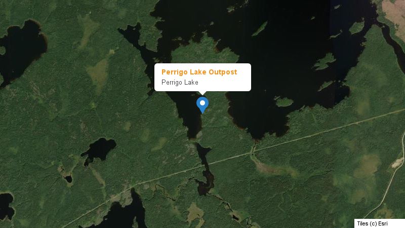 Map preview of the lake and surrounding area