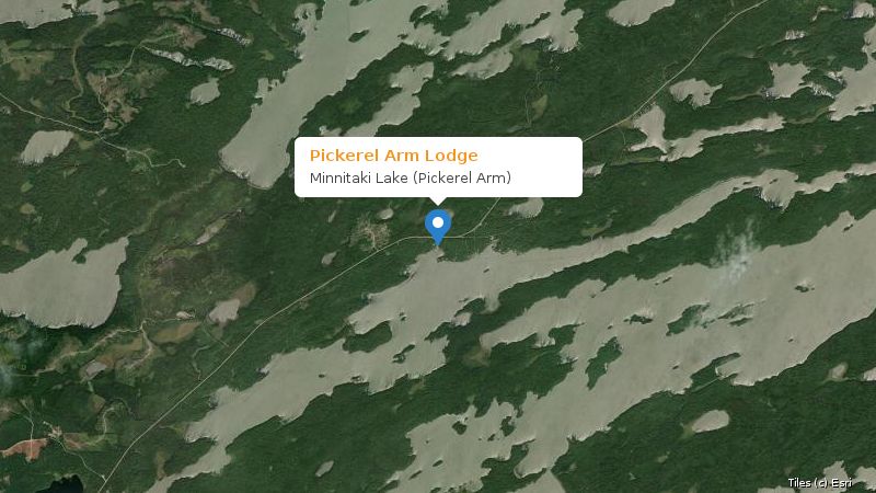 Map preview of the lake and surrounding area