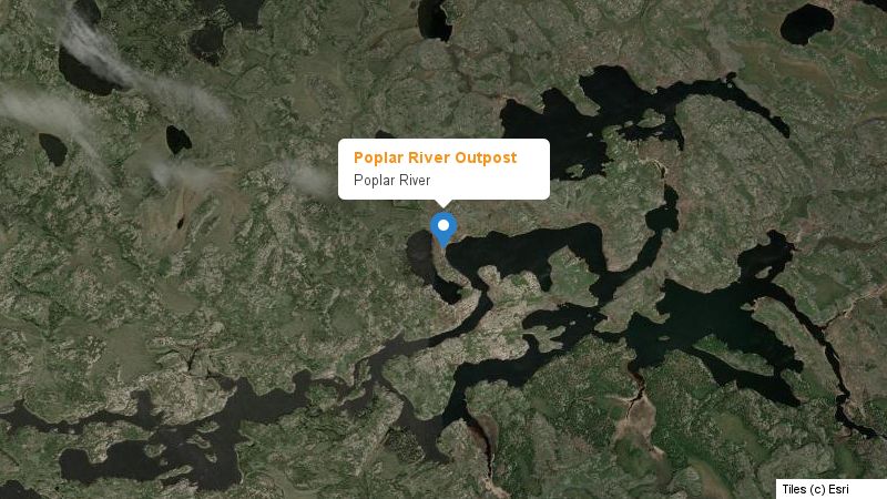 Map preview of the lake and surrounding area