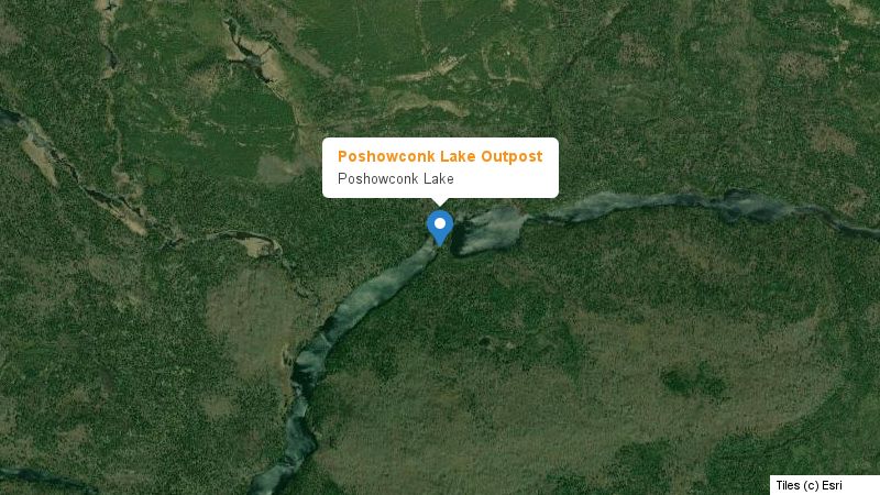Map preview of the lake and surrounding area
