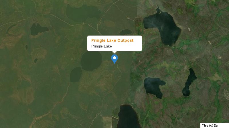 Map preview of the lake and surrounding area